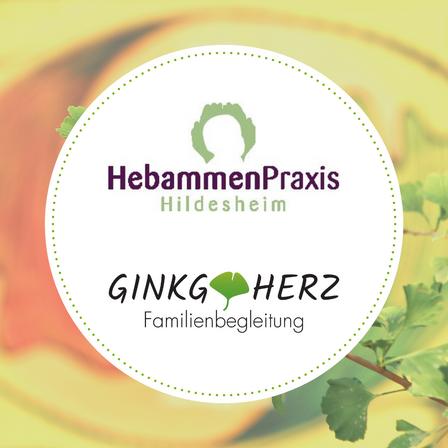 Logos Hebammenpraxis Hildesheim und Gingkoherz Familienbegleitung